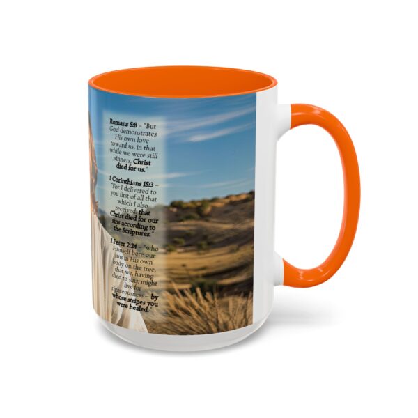 Our inspirational "Just Jesus" and Verses on Salvation Ceramic Accent Coffee Mug Design is Perfect for Wedding Gifts, Inspirational Decor - Image 54