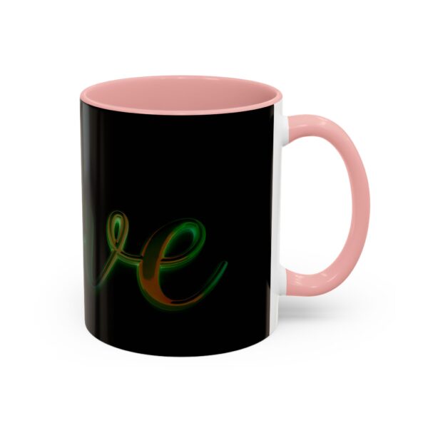 Our inspirational "Love" 'light in darkness' Ceramic Accent Coffee Mug Design is Perfect for Wedding Gifts, Inspirational Decor - Image 10