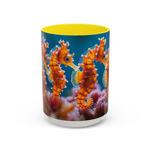 Our 'Seahorses' design Accent Coffee Mug, Perfect for Wedding Gifts, Inspirational Decor Beauty of God's Creation Tea Ceramic - Image 61