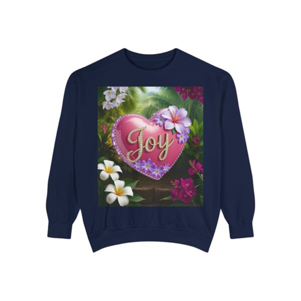 Sweatshirt Unisex with our Inspirational "Joy" 'Solid Pink Heart' Design! Faith Apparel Gospel Fashion Jumper, Pullover - Image 36