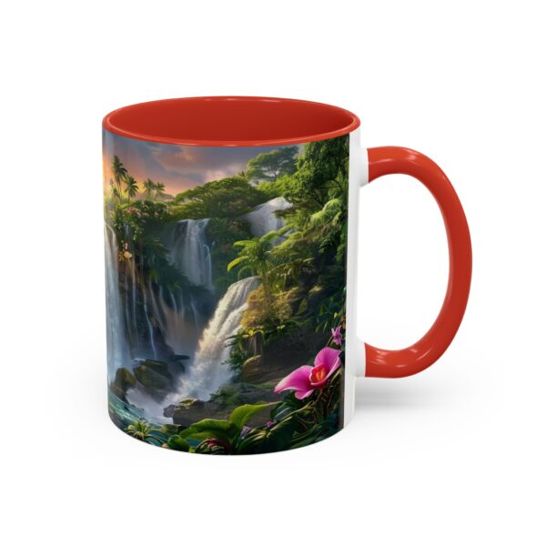 Our inspirational 'Philippine Waterfall' Ceramic Accent Coffee Mug Design is Perfect for Wedding Gifts, Inspirational Decor - Image 14