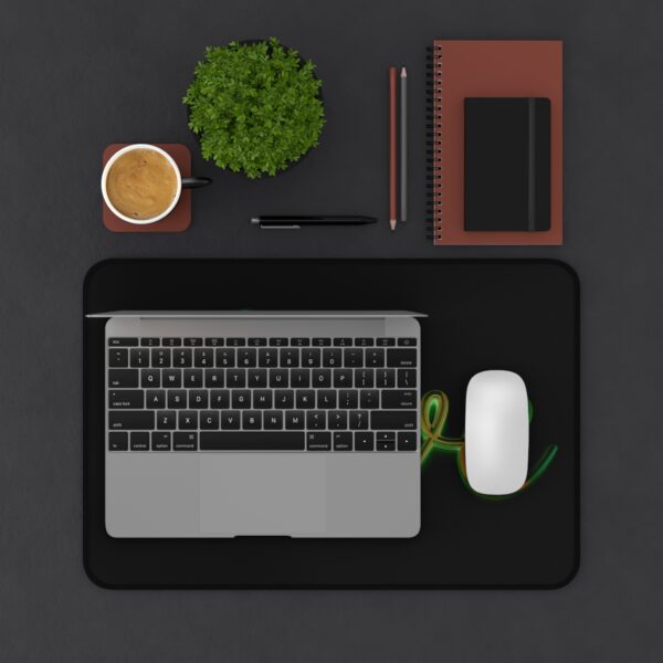 Inspirational Desk Mat with our "Love" 'light in darkness' Design. Mouse Pad, Office Decor Desk Accessory, Gaming Pad, Computer Mat, Non-Slip - Image 2