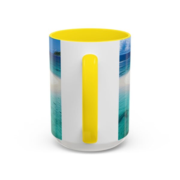 Our inspirational "Five Palm Island" Ceramic Accent Coffee Mug Design is Perfect for Wedding Gifts, Inspirational Decor - Image 64