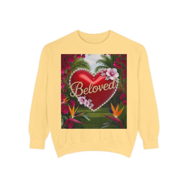 Sweatshirt Unisex Inspirational-Our "Beloved" 'Solid Red Heart' design! Christian Virtues Uplifting Faith-Based Apparel Gospel Comfort - Image 9