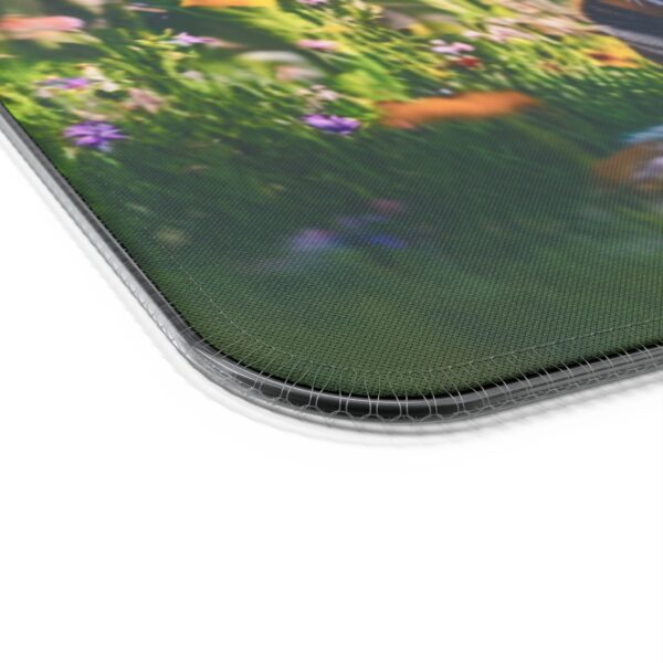 LED + Wireless Charger Gaming Mouse Pad with 'Bengal Tiger at Rest' Design, Gaming Desk Accessory, Tech Gift, Home Office Gamer Essentials - Image 2