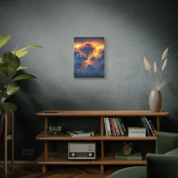 Inspirational matte Canvas Wall Art, with 'Storm Light' "Fire Inside" design! Beauty of Creation Tropical Storm Home Decor Uplifting Artwork - Image 6
