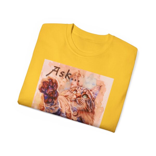 Our "Ask ...and ye shall receive" Matt 7:7 featuring a Maine Coon Cat asking for a treat! Vintage Christian Faith Apparel Unisex Cotton T-Shirt, Thoughtful Quote, Philippians 4:8 - Image 29