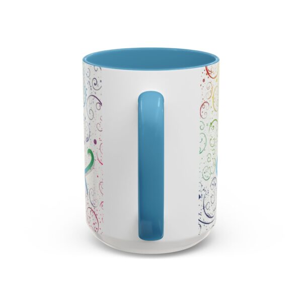 Our inspirational "Love" 'spirals' Ceramic Accent Coffee Mug Design is Perfect for Wedding Gifts, Inspirational Decor - Image 40