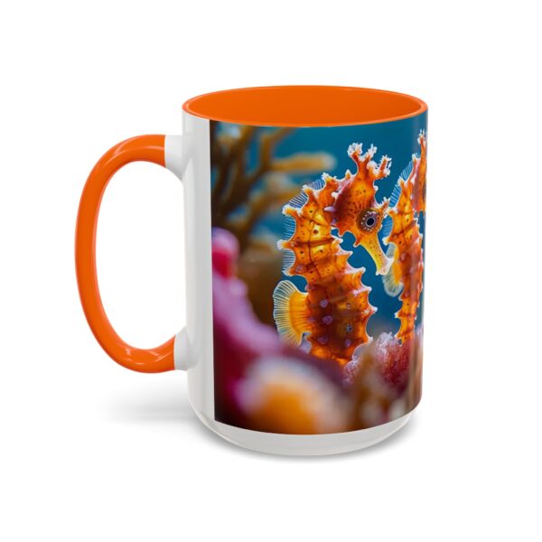 Our 'Seahorses' design Accent Coffee Mug, Perfect for Wedding Gifts, Inspirational Decor Beauty of God's Creation Tea Ceramic - Image 55