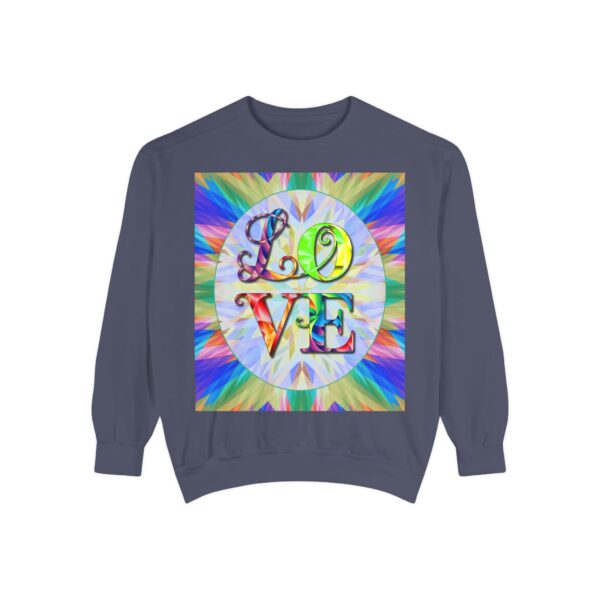 Sweatshirt Unisex with our inspirational  "Love" 'kaleidoscope' Design!! Faith Apparel Gospel Fashion Jumper, Pullover - Image 35