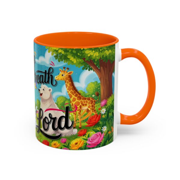 Our inspirational "Let Everything that has Breath Praise the Lord!" Ceramic Accent Coffee Mug Design is Perfect for Wedding Gifts, Inspirational Decor - Image 42
