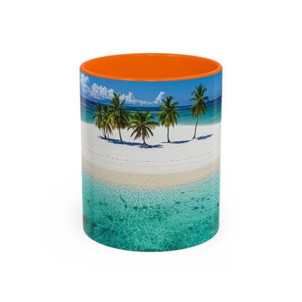 Our inspirational "Five Palm Island" Ceramic Accent Coffee Mug Design is Perfect for Wedding Gifts, Inspirational Decor - Image 41
