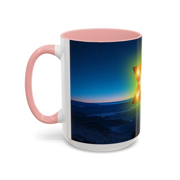 Our inspirational 'Star of David over Israel' Ceramic Accent Coffee Mug Design is Perfect for Wedding Gifts, Inspirational Decor - Image 27