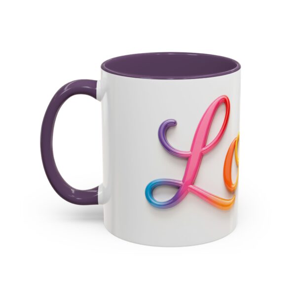 Our inspirational "Love" Ceramic Accent Coffee Mug Design is Perfect for Wedding Gifts, Inspirational Decor - Image 47