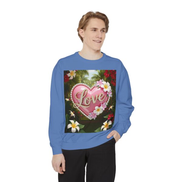 Sweatshirt Unisex with our Inspirational "Love" 'Solid Pink Heart' Design! Faith Apparel Gospel Fashion Jumper, Pullover - Image 32