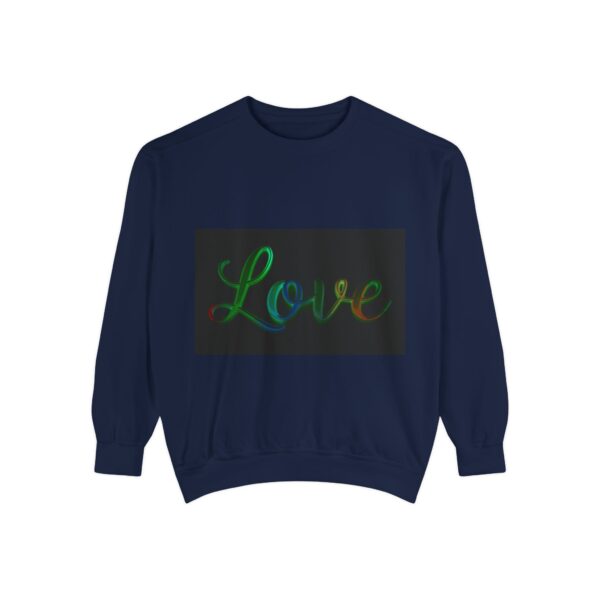 Sweatshirt Unisex with our inspirational  "Love" 'light in darkness' Design!! Faith Apparel Gospel Fashion Jumper, Pullover - Image 2