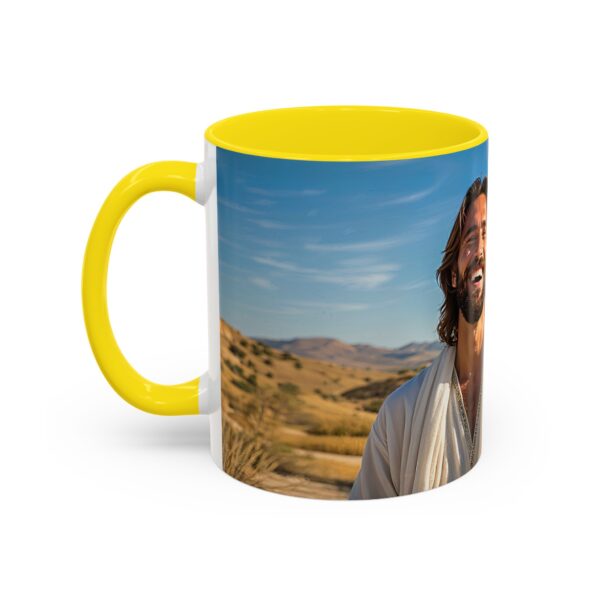 Our inspirational "Just Jesus" Ceramic Accent Coffee Mug Design is Perfect for Wedding Gifts, Inspirational Decor - Image 51