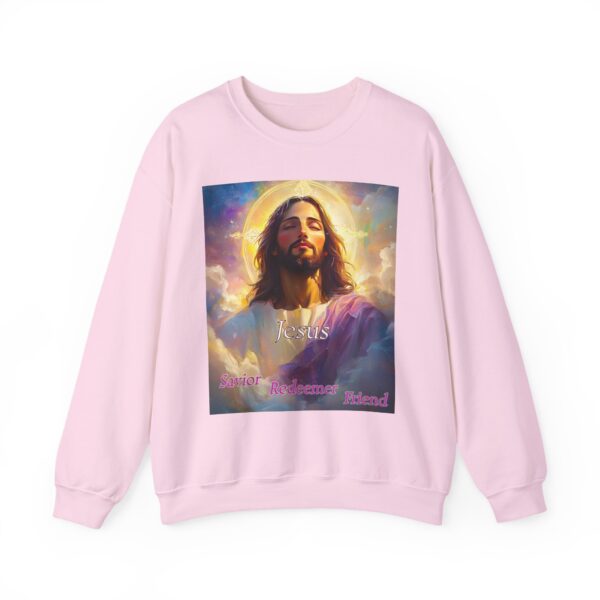Crewneck Sweatshirt-with our inspirational 'Jesus: Savior Redeemer Friend' Design! Vintage Inspired Faith Apparel, Gospel Fashion Unisex Heavy - Image 19