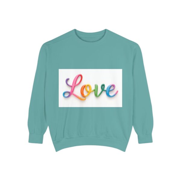 Sweatshirt Unisex with our inspirational  "Love" Design!! Faith Apparel Gospel Fashion Jumper, Pullover - Image 20