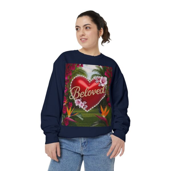 Sweatshirt Unisex Inspirational-Our "Beloved" 'Solid Red Heart' design! Christian Virtues Uplifting Faith-Based Apparel Gospel Comfort - Image 30