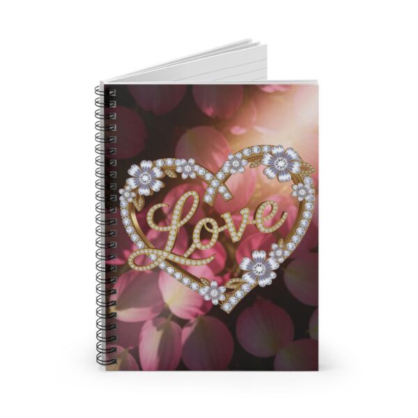 Our "Love" Journal Spiral Notebook - Ruled Line, Perfect for Journaling, Gifts for Her, Wedding Planning, Heart, Love Theme, Scrapbooking - Image 2