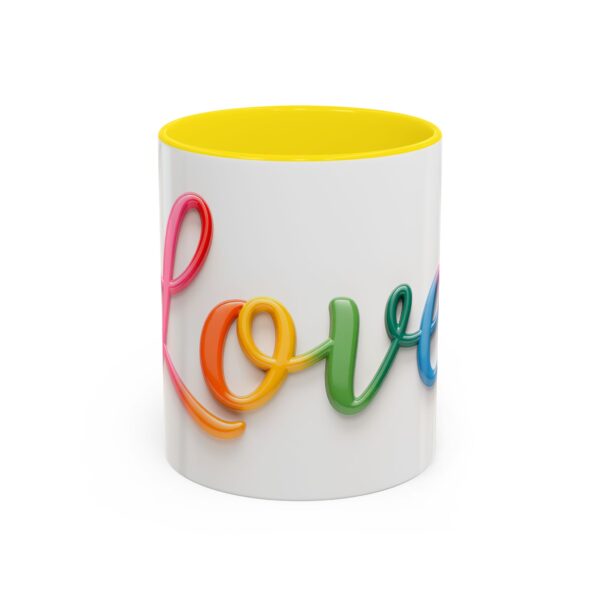 Our inspirational "Love" Ceramic Accent Coffee Mug Design is Perfect for Wedding Gifts, Inspirational Decor - Image 49