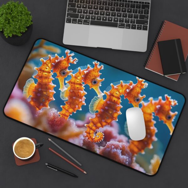 Inspirational Desk Mat 'Seahorses' - Mouse Pad, Office Decor Desk Accessory, Gaming Pad, Computer Mat, Non-Slip - Image 5