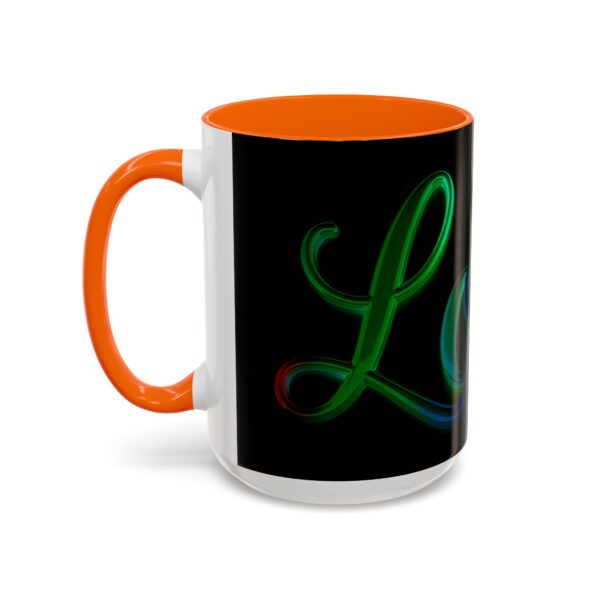 Our inspirational "Love" 'light in darkness' Ceramic Accent Coffee Mug Design is Perfect for Wedding Gifts, Inspirational Decor - Image 55