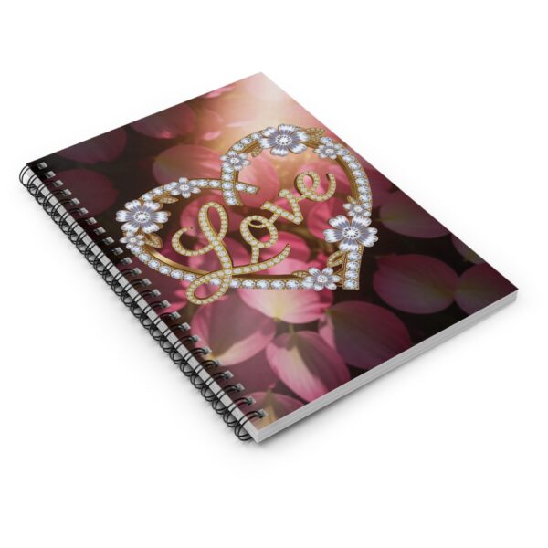 Our "Love" Journal Spiral Notebook - Ruled Line, Perfect for Journaling, Gifts for Her, Wedding Planning, Heart, Love Theme, Scrapbooking - Image 3