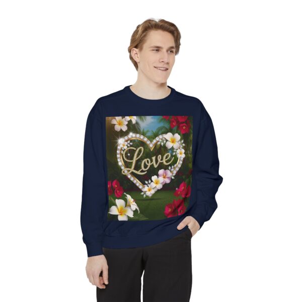 Sweatshirt Unisex Inspirational-With Our Beautiful "Love" 'Diamond Ring Heart' Faith Gospel Apparel Unisex Jumper, Religious Gift, Comfort Wear Philippians 4:8 - Image 40