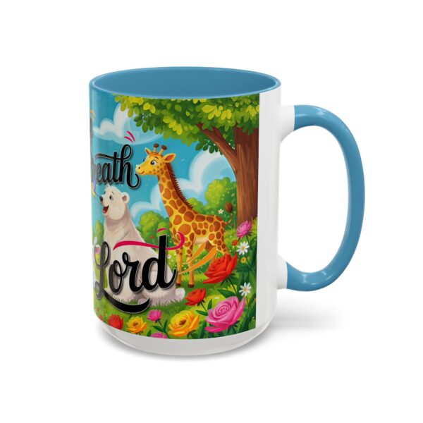 Our inspirational "Let Everything that has Breath Praise the Lord!" Ceramic Accent Coffee Mug Design is Perfect for Wedding Gifts, Inspirational Decor - Image 38