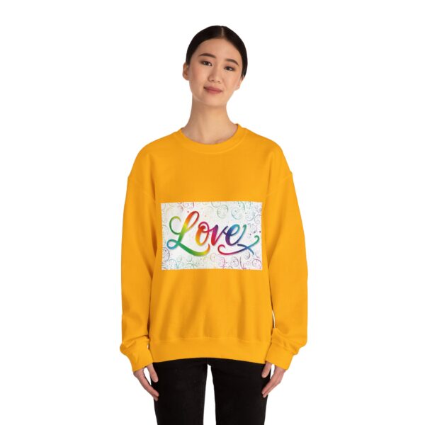 Crewneck Sweatshirt-with our inspirational "Love" 'spirals' Design!! Vintage Inspired Faith Apparel, Gospel Fashion Unisex Heavy - Image 14