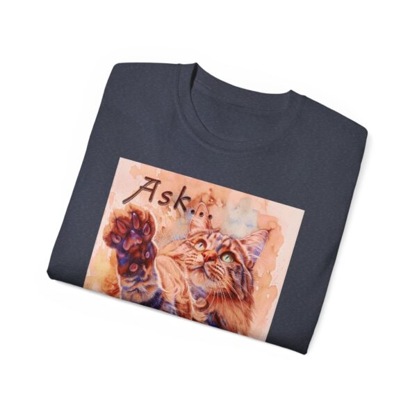 Our "Ask ...and ye shall receive" Matt 7:7 featuring a Maine Coon Cat asking for a treat! Vintage Christian Faith Apparel Unisex Cotton T-Shirt, Thoughtful Quote, Philippians 4:8 - Image 49