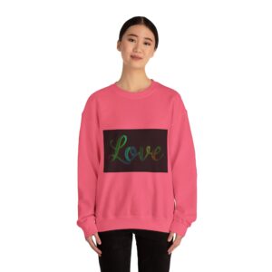 Crewneck Sweatshirt-with our inspirational "Love" 'light in darkness' Design!! Vintage Inspired Faith Apparel, Gospel Fashion Unisex Heavy