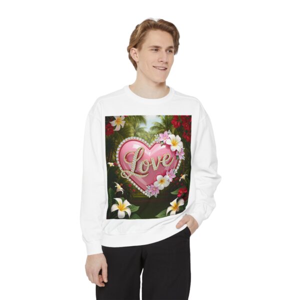 Sweatshirt Unisex with our Inspirational "Love" 'Solid Pink Heart' Design! Faith Apparel Gospel Fashion Jumper, Pullover - Image 12