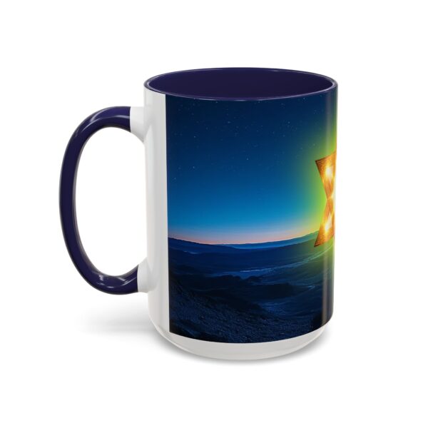Our inspirational 'Star of David over Israel' Ceramic Accent Coffee Mug Design is Perfect for Wedding Gifts, Inspirational Decor - Image 23