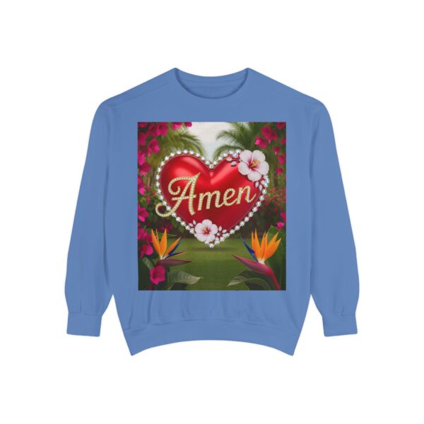 Sweatshirt Unisex Inspirational-With our beautiful "Amen" 'Solid Red Heart'- Faith Apparel, Unisex Top, Religious Gift, Comfort Wear, Church Event Style - Image 21