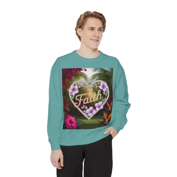 Sweatshirt Unisex Inspirational "Faith" 'Diamond Ring Heart' Christian Virtues Uplifting Faith-Based Apparel Gospel Encouragement Comfort - Image 17