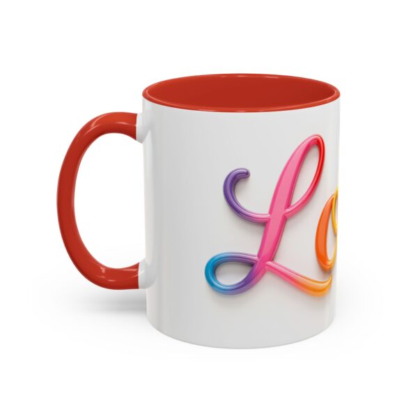 Our inspirational "Love" Ceramic Accent Coffee Mug Design is Perfect for Wedding Gifts, Inspirational Decor - Image 15