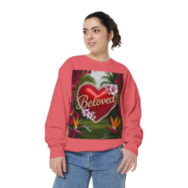 Sweatshirt Unisex Inspirational-Our "Beloved" 'Solid Red Heart' design! Christian Virtues Uplifting Faith-Based Apparel Gospel Comfort - Image 34