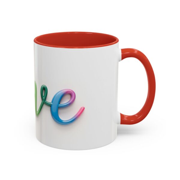 Our inspirational "Love" Ceramic Accent Coffee Mug Design is Perfect for Wedding Gifts, Inspirational Decor - Image 14