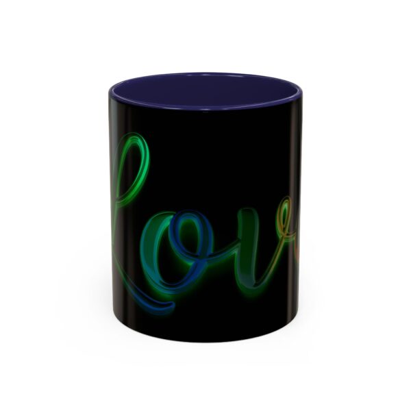 Our inspirational "Love" 'light in darkness' Ceramic Accent Coffee Mug Design is Perfect for Wedding Gifts, Inspirational Decor - Image 5