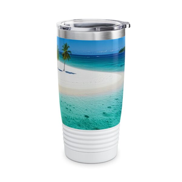 Our inspirational  "Five Palm Island" Tumbler | 20oz Inspirational Travel Mug, Motivational Drinkware, Perfect for Gifting - Image 2