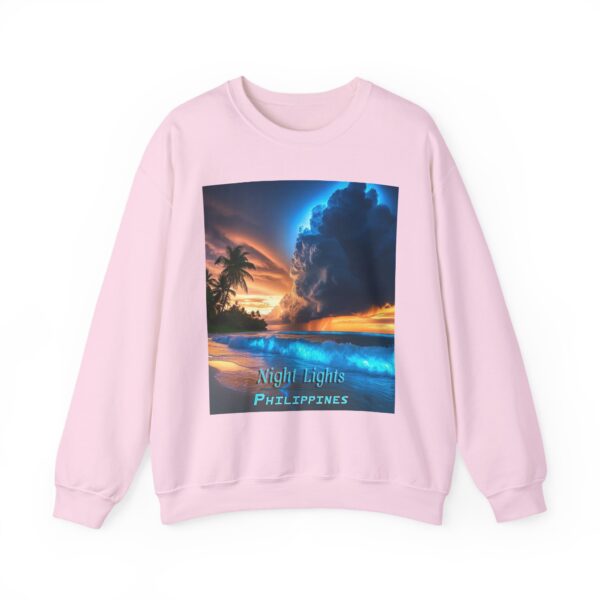 Crewneck Sweatshirt with our "Night Lights-Philippines" design! Tropical Beach Beauty of Creation Inspirational Sweatshirt Unisex - Image 32