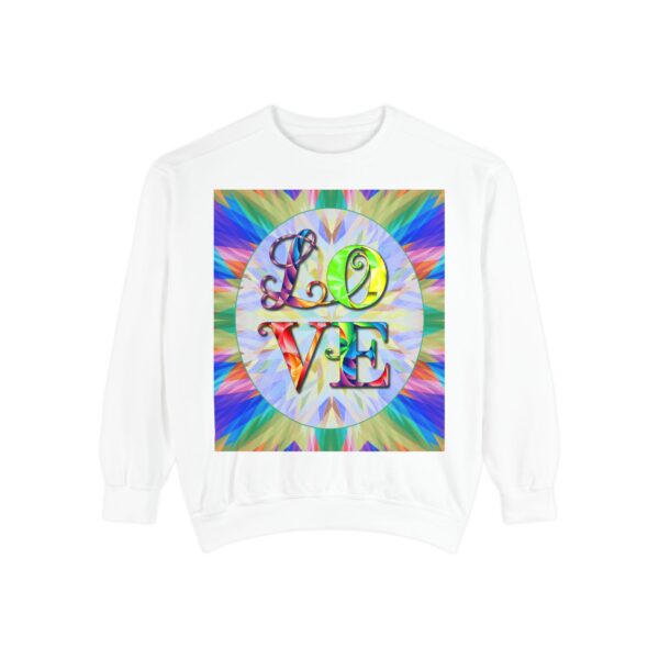 Sweatshirt Unisex with our inspirational  "Love" 'kaleidoscope' Design!! Faith Apparel Gospel Fashion Jumper, Pullover - Image 13