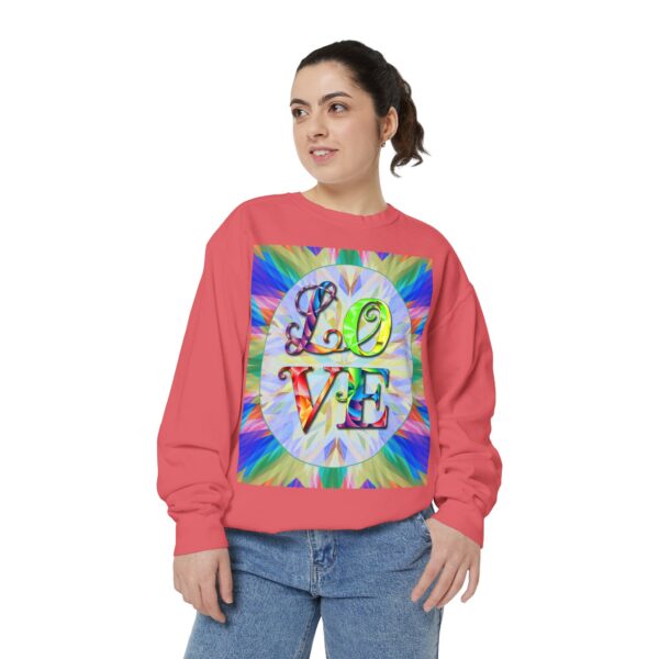 Sweatshirt Unisex with our inspirational  "Love" 'kaleidoscope' Design!! Faith Apparel Gospel Fashion Jumper, Pullover - Image 41