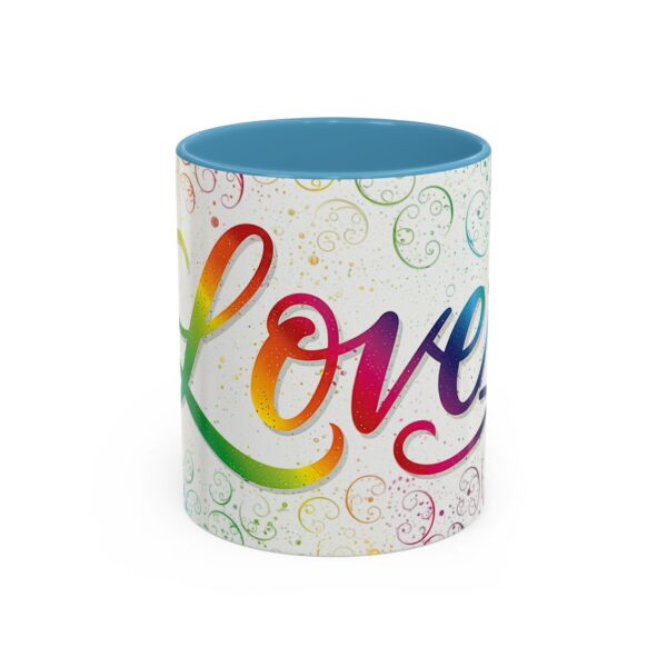 Our inspirational "Love" 'spirals' Ceramic Accent Coffee Mug Design is Perfect for Wedding Gifts, Inspirational Decor - Image 33