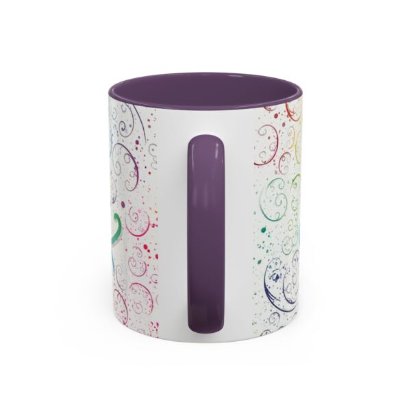 Our inspirational "Love" 'spirals' Ceramic Accent Coffee Mug Design is Perfect for Wedding Gifts, Inspirational Decor - Image 48