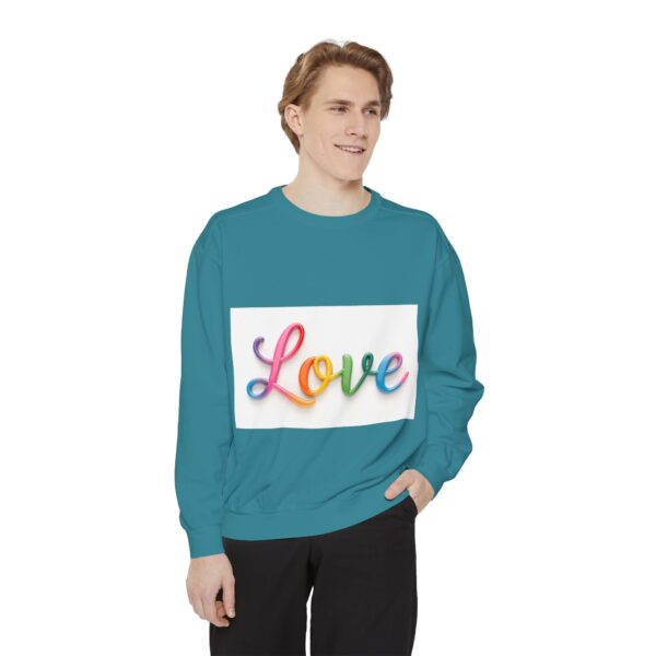 Sweatshirt Unisex with our inspirational  "Love" Design!! Faith Apparel Gospel Fashion Jumper, Pullover - Image 25