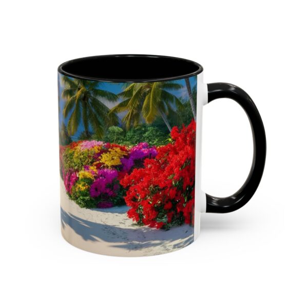 Our inspirational 'Philippine Flower Beach' Ceramic Accent Coffee Mug Design is Perfect for Wedding Gifts, Inspirational Decor - Image 2
